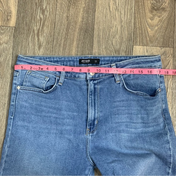 Just Black Raw Hem Slim Taper Leg Jeans - Picture 5 of 7